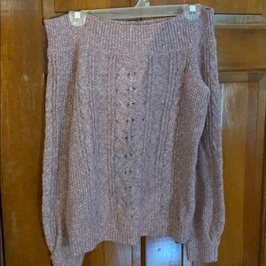 Off the shoulder sweater